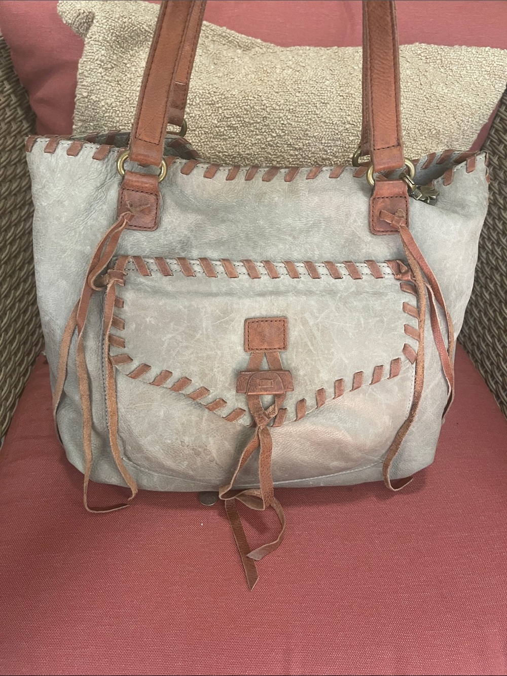 Lucky Brand all leather tote.